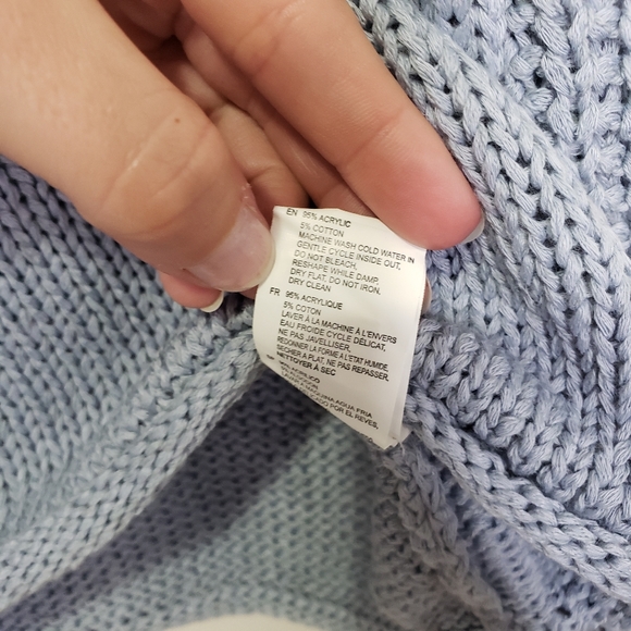 RDI loose knit sweater with cableknit arms M - Picture 6 of 7